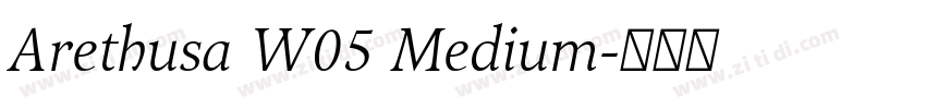 Arethusa W05 Medium字体转换